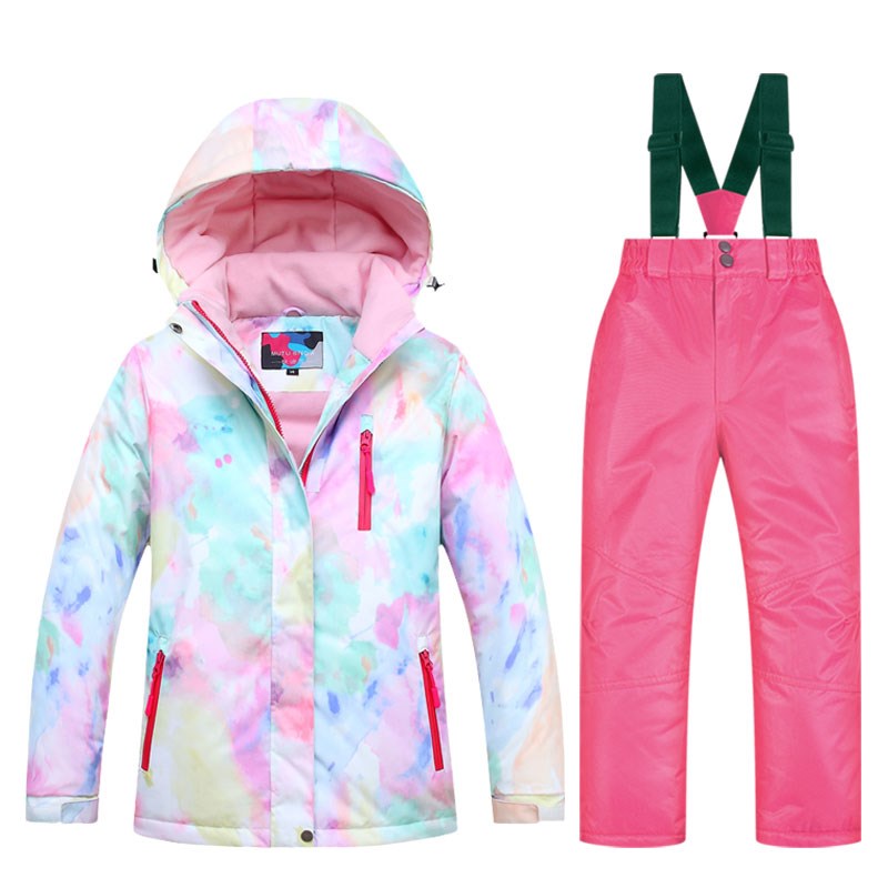 Children ' s new watercolor + children ' s pink pants